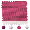 Bijou Linen Magenta & Berry Roman Blind sample image
