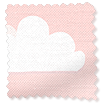 Fluffy Clouds Blackout Pink Roller Blind sample image