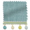 Thermal Luxe Dimout Teal & Spring Roller Blind sample image